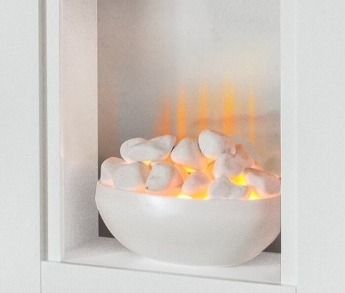 Electric fire white - fire,