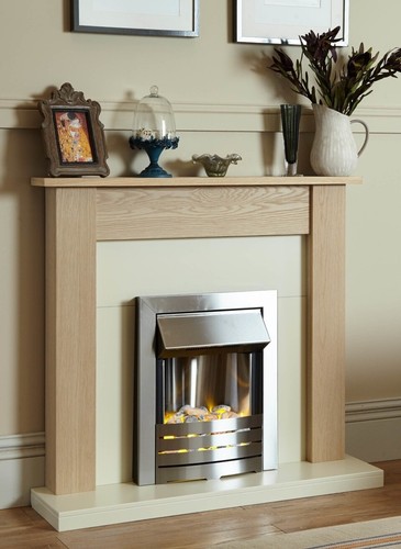 Electric fire oak fireplace - electric,
