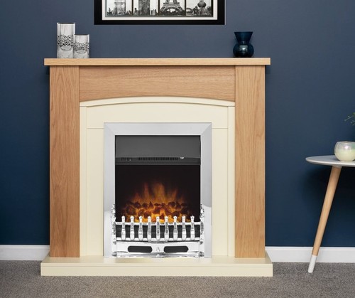 Electric fire oak - fire,