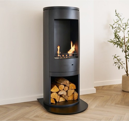 Open fronted bio ethanol - open, stove