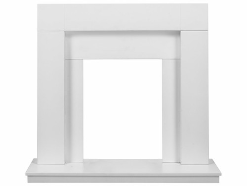 Electric fire white wooden - electric,