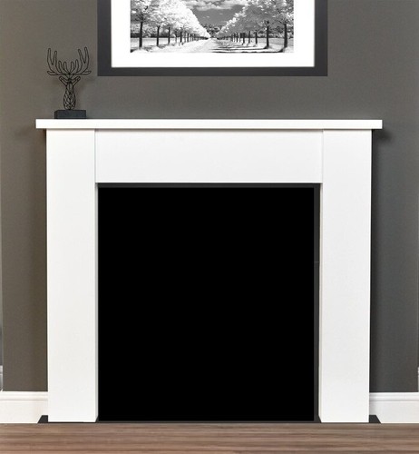 Electric gas fire - electric, white