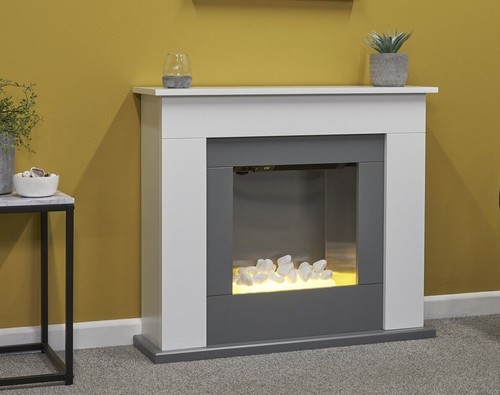 Electric fire white - electric,