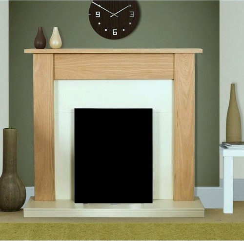 Electric fire oak - fire, wooden
