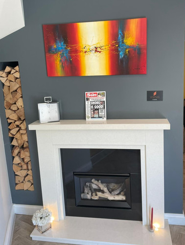 Crystal reno gas fire - crystal, reno,