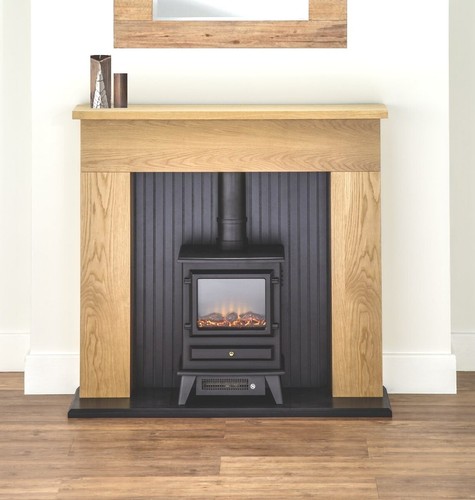 Electric fire stove - stove, mantle