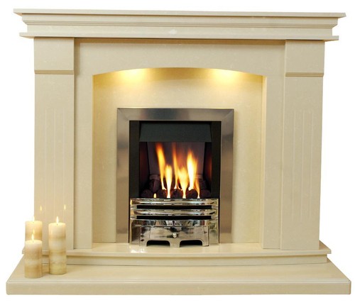 New marble fireplace sheridan - marble,