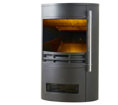 Black electric cylinder - electric, stove