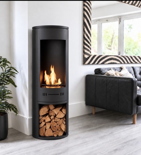 Open fronted bio ethanol stove - open,