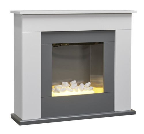 Electric fire white - electric,