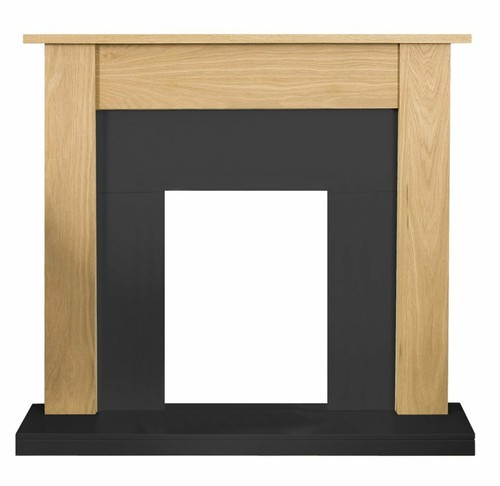 Electric fire oak - oak, black