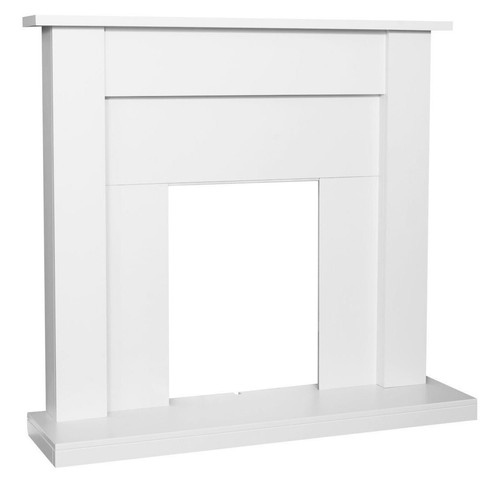 Electric fire white wooden - electric,