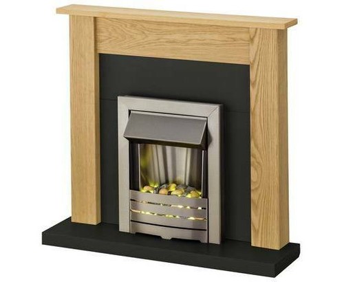 Electric fire oak fireplace - electric,