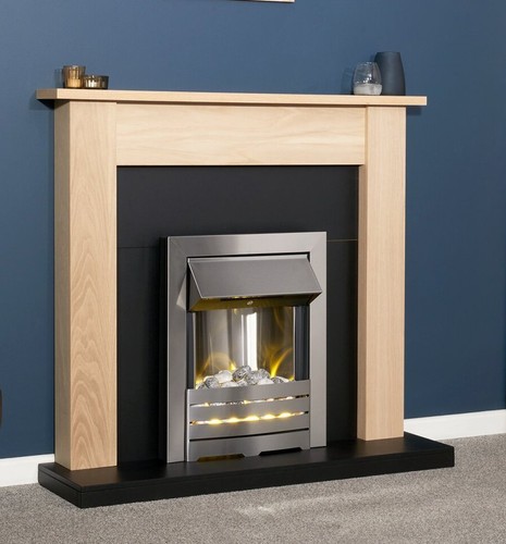 Electric fire oak - electric, fireplace