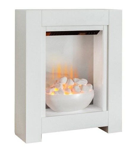 Electric fire white - electric,