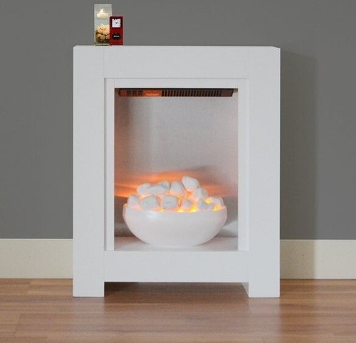 Electric fire white - fire,