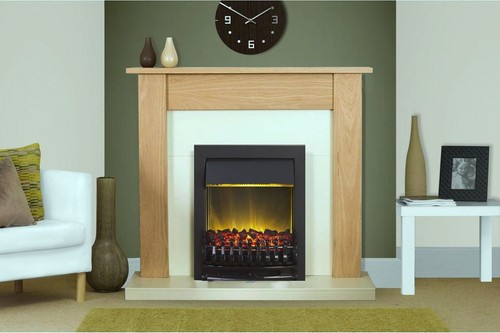 Electric fire oak fireplace - electric,